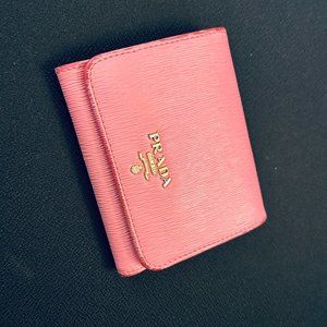 Prada hot pink wallet